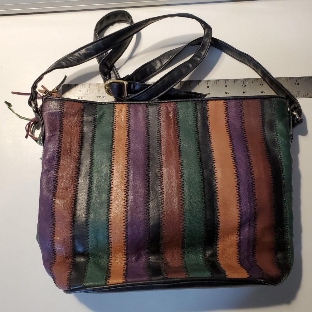 Multi Colored Leather Bag